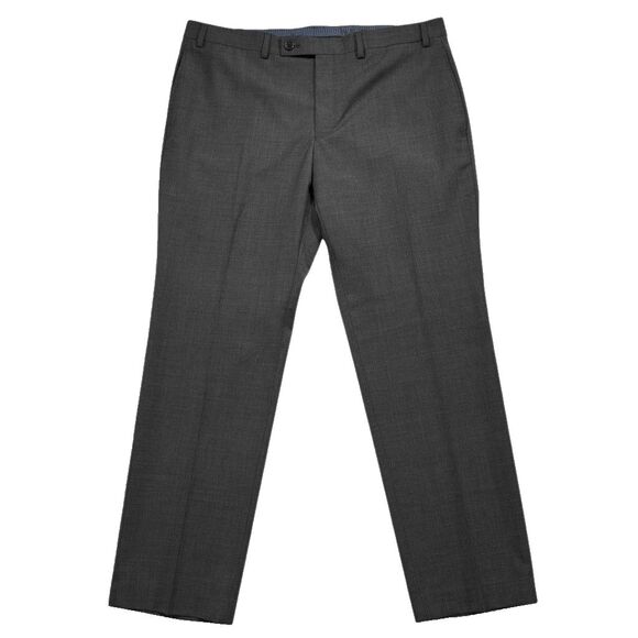 Ralph Lauren Mens Gray Dress Pants 36x29 Wool Blend Stretch Flat Front Trousers - Picture 4 of 10